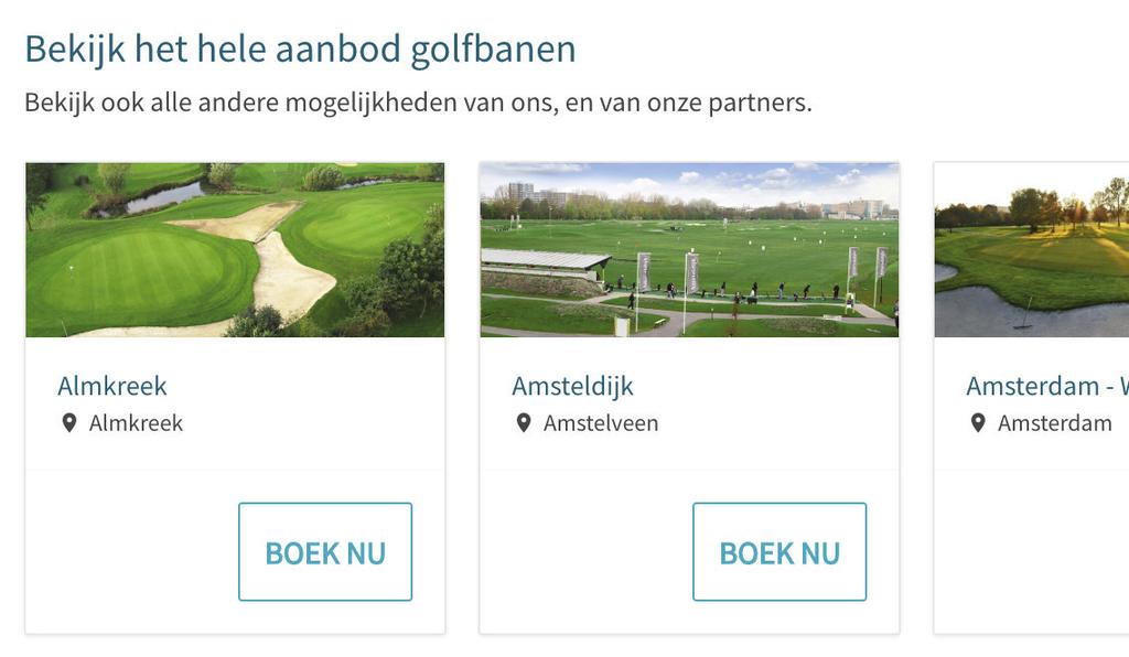 baanstatus van de baan kunt opvragen, of direct een starttijd kunt reserveren.