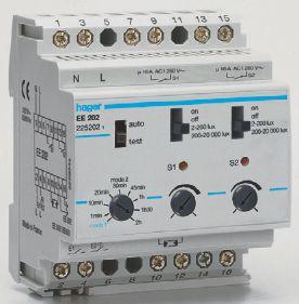 Schemerschakelaars 2-kanaals, cascade Schemerschakelaar 2-kan. tot 20.000 Lux, comfort, geschikt voor cascadeschakeling EE202 Het component kan op twee manieren werken.