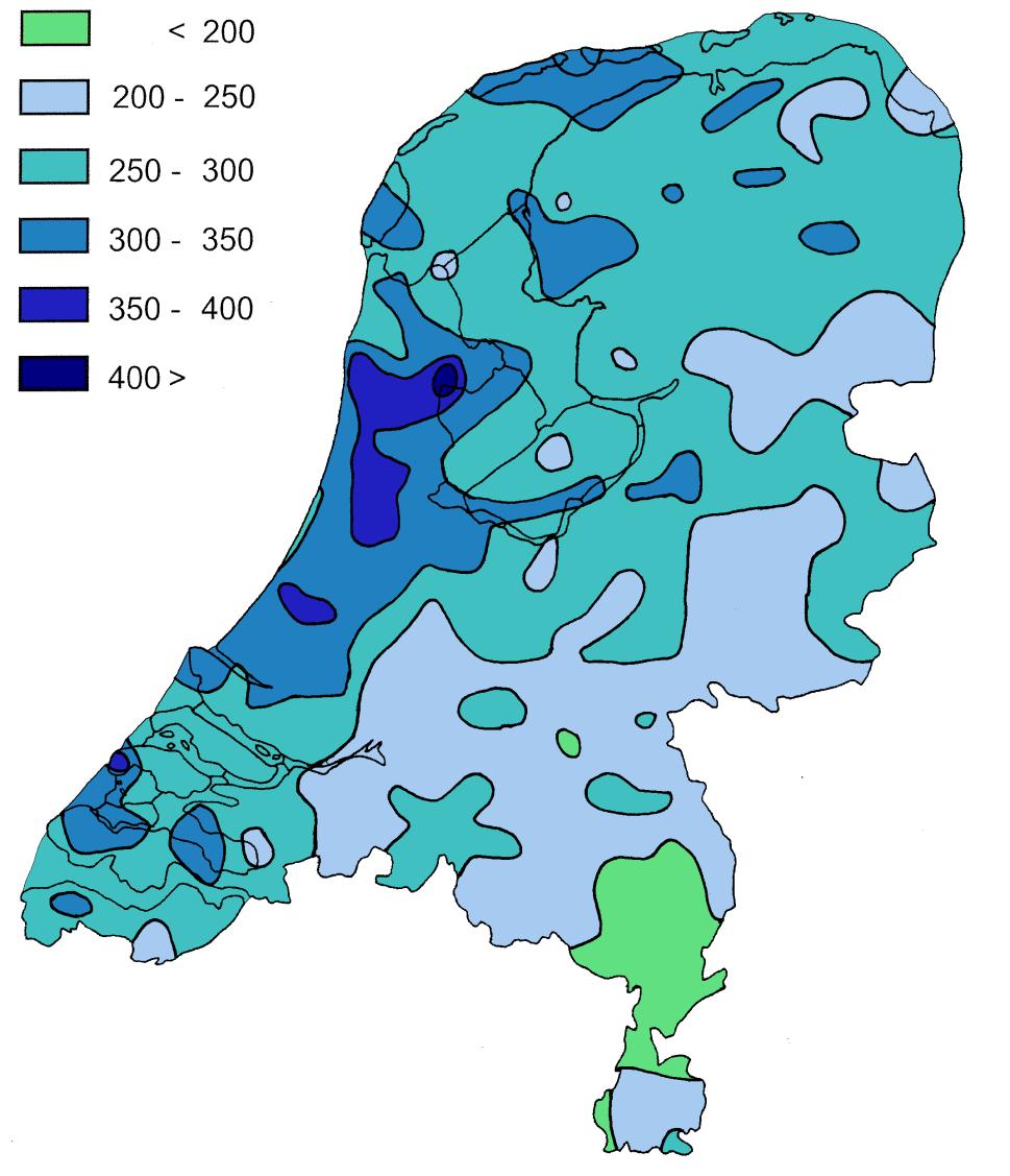 Tabel 7. Relatief natst / droogst Hoorn NH +160 Haamstede Z +128 Aalsmeer NH +110 Weert L -28 Ezinge Gr -35 Stramproy L -37 Tabel 8.