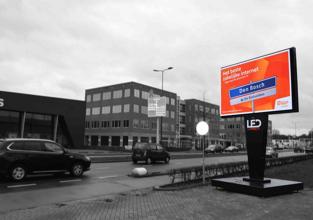 Optimale zichtbaarheid op strategische locaties De LED schermen van LEDImpact