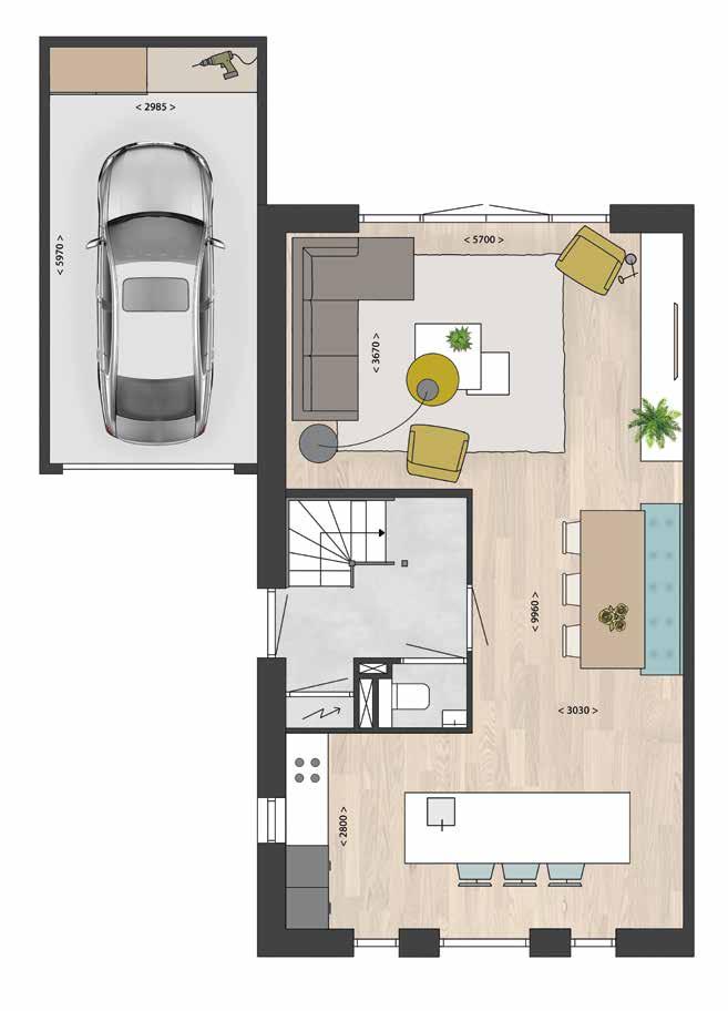 (EPC 0,4) Mogelijkheden Uitbreiding woonkamer met,2 of 2,4 meter Erker of veranda aan de straatzijde Op zolder ruimte voor nog eens 2 of 3 slaapkamers en/of een tweede badkamer Vrij indeelbare