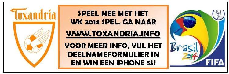 Toxandria F1G - Olympia'18 Rabotoernooi Programma zondag 08 juni aanvang aanwezig Toxandria C1 - HBV Pinkstertoernooi n.