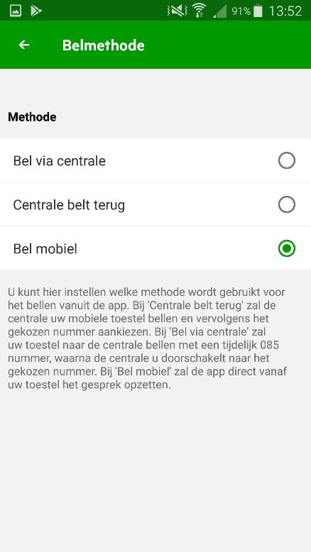 Dit dient alleen gebruikt te worden in geval van een aanhoudende storing. Let op: hierbij vervallen functionaliteiten zoals uitbellen met vast nummer, intern bellen (d.m.v. extensie), voicemail, etc.