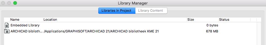 B) ARCHICAD bibliotheek 21 vervangen Bij het openen van ARCHICAD 21 projecten waarin de standaard bibliotheek geladen is (ARCHICAD bibliotheek 21), verschijnt in ARCHICAD 22 een dialoogvenster voor