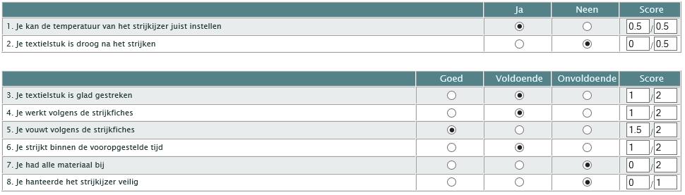 Het grote voordeel van deze beoordeling is de efficiëntie. Leerlingen krijgen hiermee wel iets minder concrete feedback. 1.5.