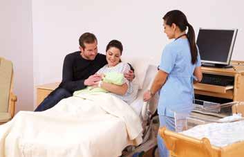Ontworpen om elke beweging snel en makkelijk te maken Minder tijd, minder gedoe Tijdens een bevalling wordt de tijd van het medisch personeel optimaal benut.