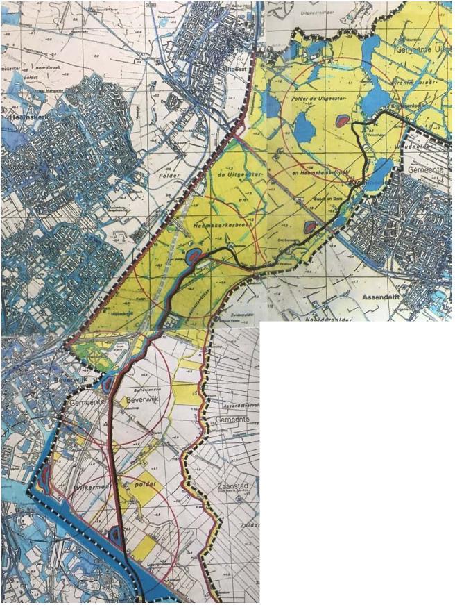 Afbeelding 15: Kaart van het gebied zoals opgenomen in het