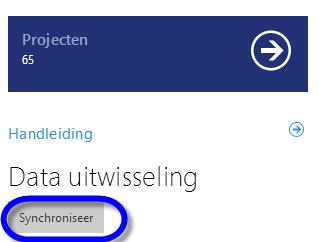 7 Gebouwen ter beschikking stellen aan een andere Inspecteur 1. Zodra een gebouw gedownload is op een tablet, kan het project niet gedownload worden door een andere inspecteur.