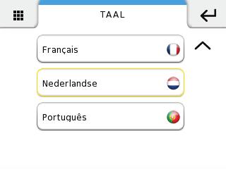 SET-UP TAAL U kunt de taal van de interface wijzigen.