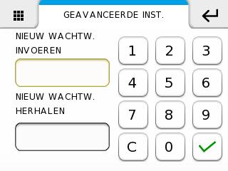 SET-UP SET-UP Voer het WACHTWOORD HUISAUTOMATISERING (of het WACHTWOORD GEAVANCEERD)