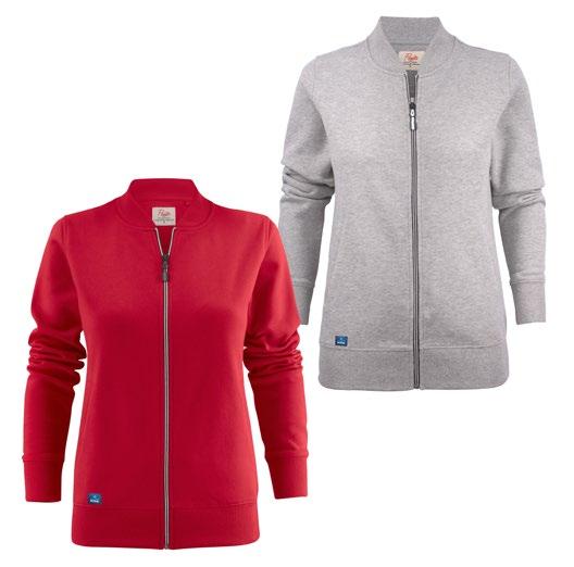 39 Javelin Sweater Heren Materiaal: 60% katoen, 40% polyester, geborsteld, 280 g/m² Sweatshirt met contrasterende ritssluiting vooraan en lichtgebogen steekzakken. Voorzien van kbc logo 2.5x2.