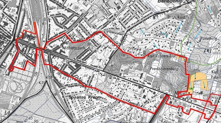 Contour RUP Figuur 15: Erosiebestrijdingsplan Leuven, bijgestuurde oplossingsscenario s