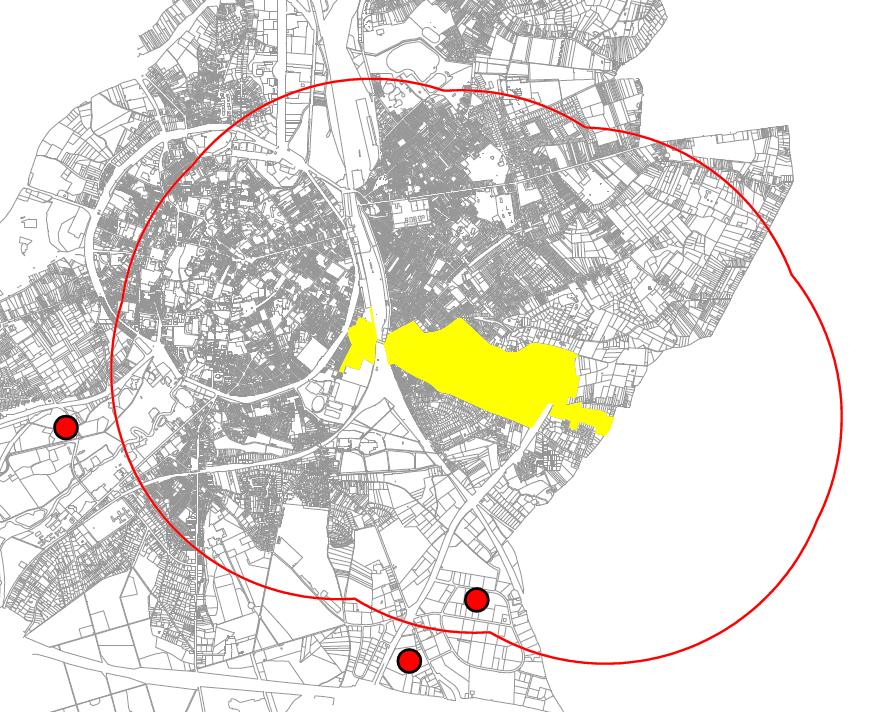 Perimeter 2 km Plangebied SEVESO bedrijven IMEC JSR Micro VWR International Figuur 32: Overzicht SEVESO-bedrijven binnen perimeter van 2