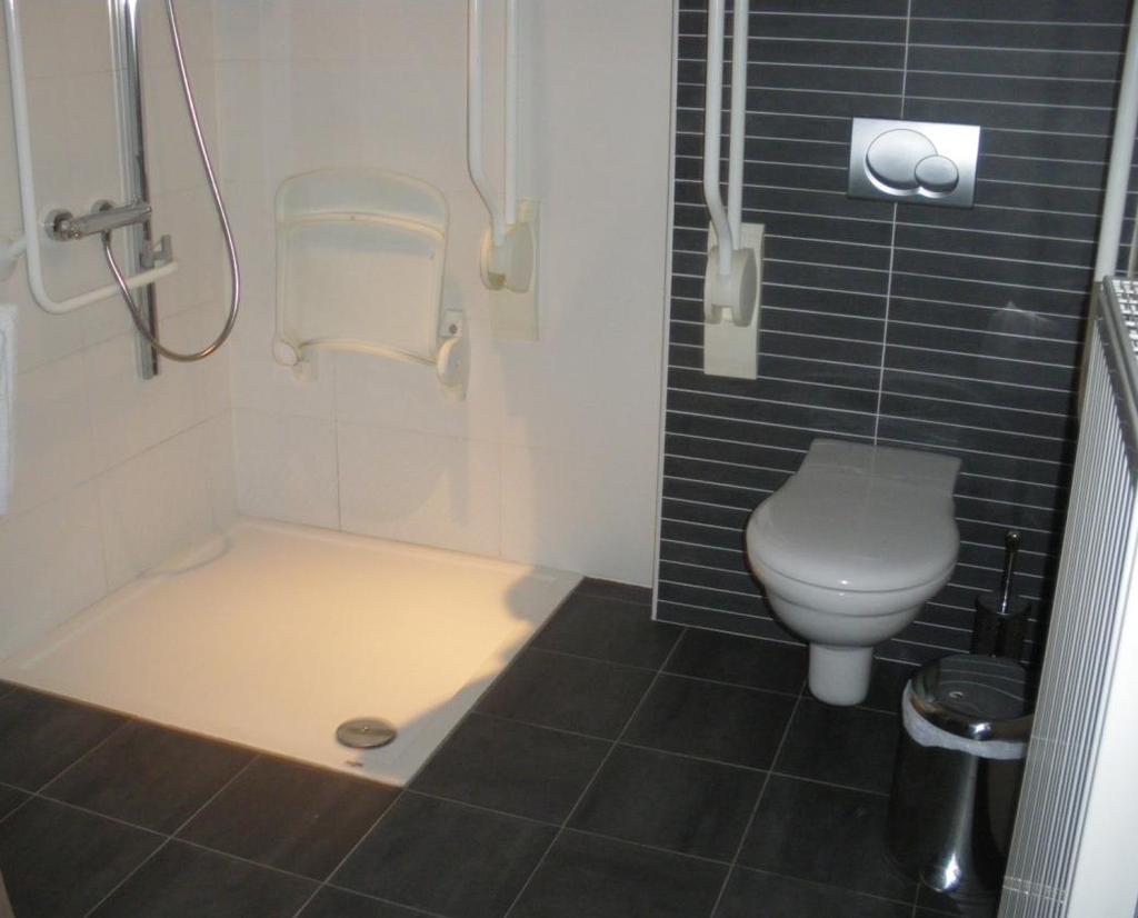 - Minimale ruwbouw- en afwerkingsmaten van een ruimte: Toilet Doucheruimte Toilet