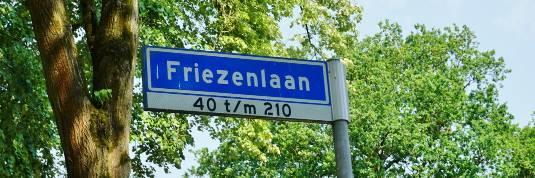 In de andere delen van Fryslân worden ook de Nederlandse benamingen gebruikt. Bron: Ronald Peeters, De straten van Tilburg (1987) / Rob van Putten.
