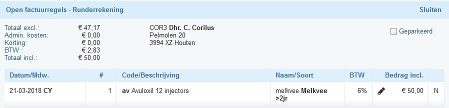 8 Sortering Factuur regels In de laatste release hadden we een aanpassing gemaakt dat in het afrekenscherm werd gekeken naar de volgorde die op het