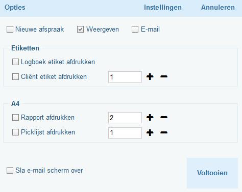 16.1 Gebruiken van een opmaakprofiel in een V&O Bij het voltooien van een