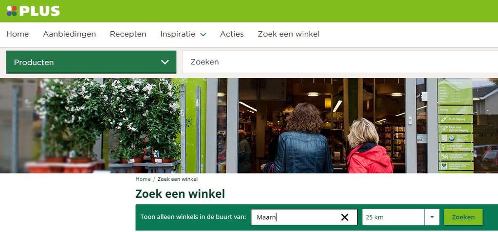 Stap 2: Voer 'Maarn' in, druk op zoeken en