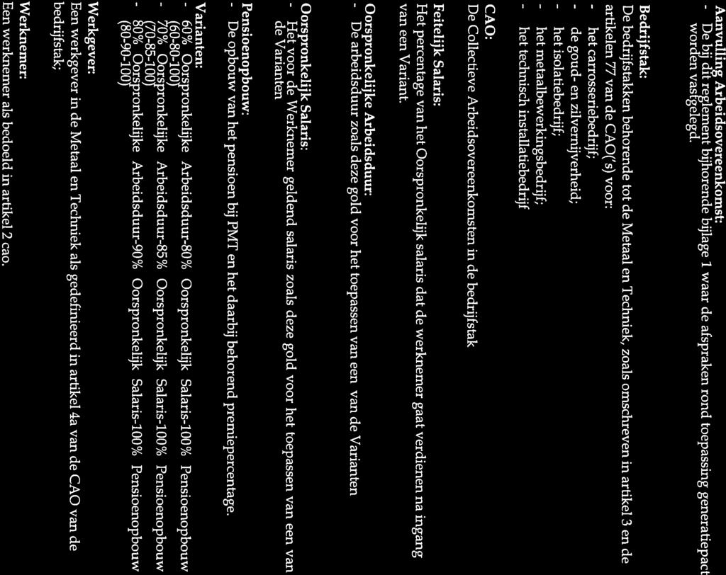 -3 Toevoegen Bijiage 1OC REGLEMENT GENERATIEPACT METAAL EN TECHNIEK 1.