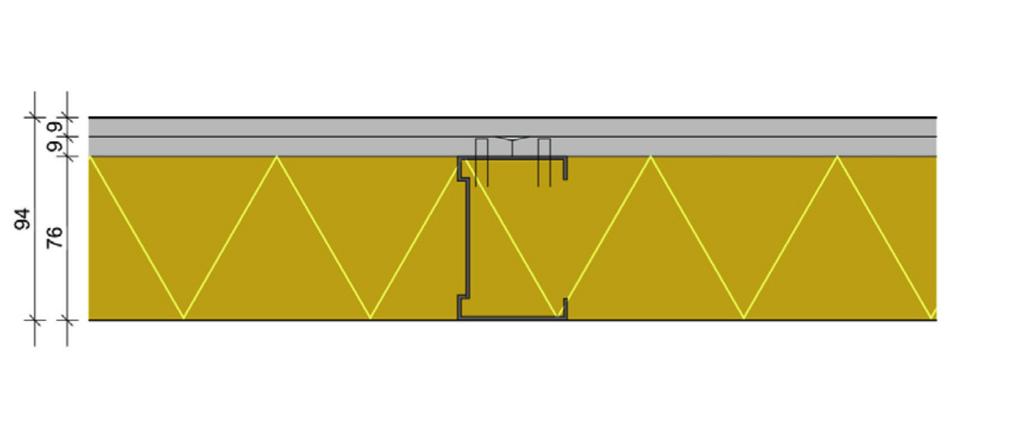 DETAILTEKENING VOORZET, SCHACHTWAND EI 30 & EW 60 minuten 2 x 9 mm Msconstructie Zie voor de