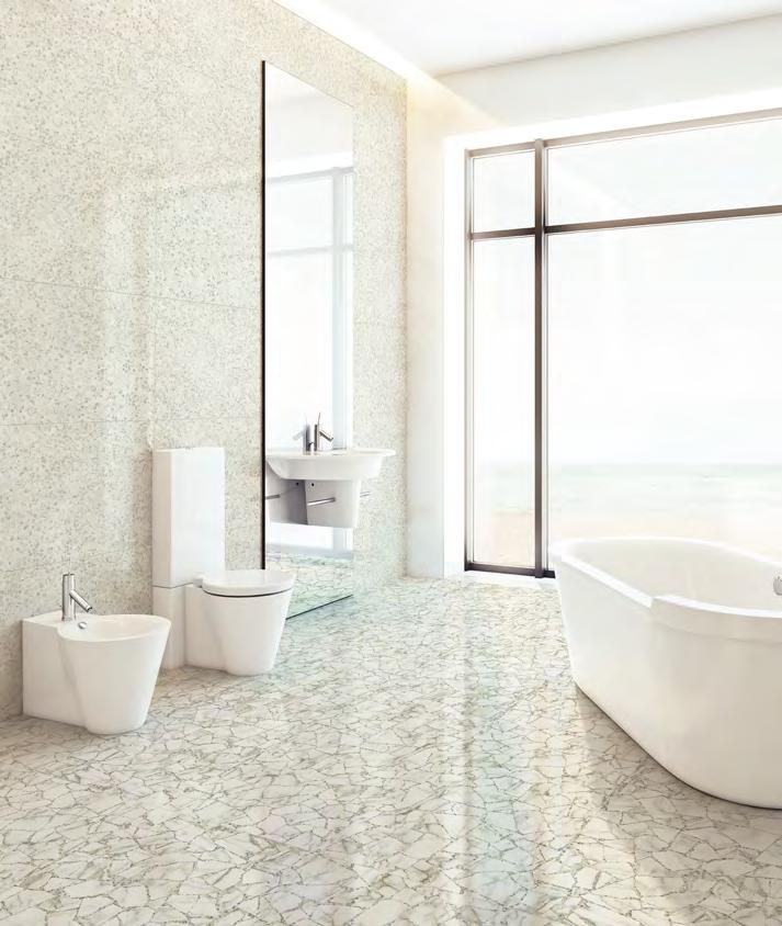 Venice Terrazzo retro in een keramisch jasje Met deze collectie waan je je zo in een oude Venetiaanse kathedraal.