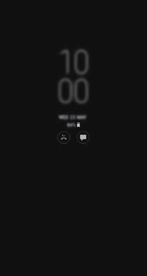 Apps en functies Meldingen openen op het scherm Always On Display Wanneer u een bericht, gemiste oproep of app-meldingen ontvangt, verschijnen er meldingspictogrammen op het Always On Display.