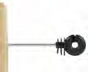 56 ISOLATOREN Afstandschroefisolator XDI 18cm Afstandschroefisolator XDI gebogen 18cm Sterke afstandisolator voor houten paal. Geschikt voor cord en kunststofdraad.