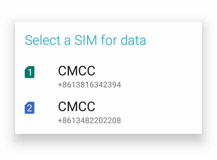 Een SIM-kaart van uw voorkeur toewijzen Wijs een SIM-kaart toe als uw verkozen SIM voor spraakoproepen, SMS-berichten en dataservices.