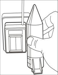 Monteer de zender terug op de tank. Fig 2 Fig 3 4. NORMALE UITLEZINGEN: Fig. 4 Fig. 5 Fig. 6 Tank is vol Minder dan 20% in hoogte Minder dan 10% in hoogte 5.