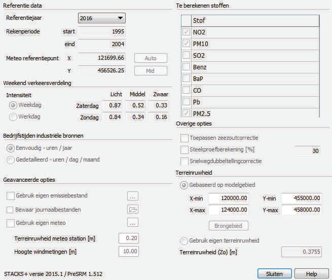 Kenmerk R001-1237790KMS-sbb-V01-NL 1237790KMS Figuur 4.1 Rekenparameters model ten gevolge van bronbijdrageberekening 4.5 Beoordelingswijze de Wet milieubeheer).