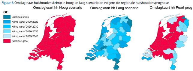 Conclusie 2: De onzekerheden en regionale differentiatie t.a.v. groei & krimp zijn groot!