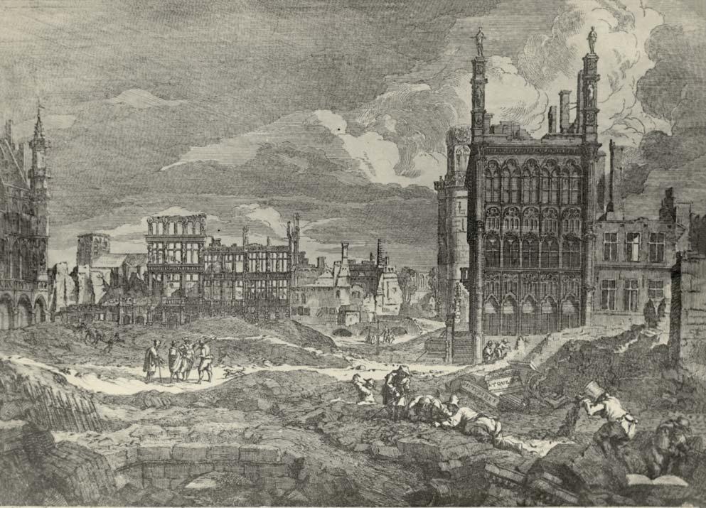 Na het bombardement van 1695 werd de vernielde stad snel opnieuw opgebouwd.