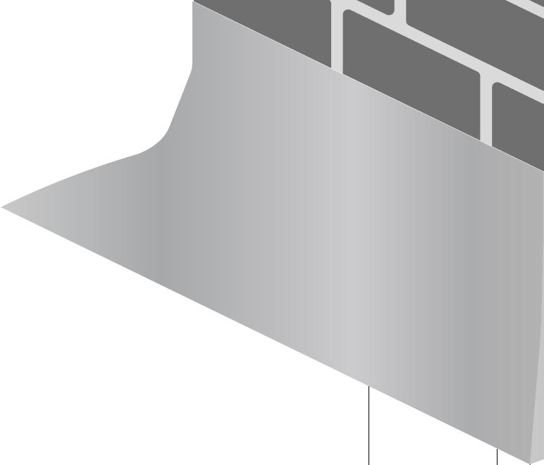 Op een plat dak moet een plakplaat voor een pijp ø 126 mm aangebracht worden. 2.