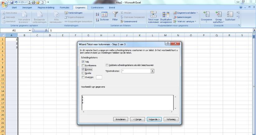 een CSV bestand, welke kan worden geopend met Microsoft Excel om vervolgens verder geanalyseerd te worden.