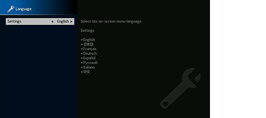 Keuzes Remote ID TV Format Tuner Frequency Step System ID Firmware Version De instelling voor de afstandsbedienings-id van het toestel Het videosignaaltype van het toestel (Alleen modellen voor Azië