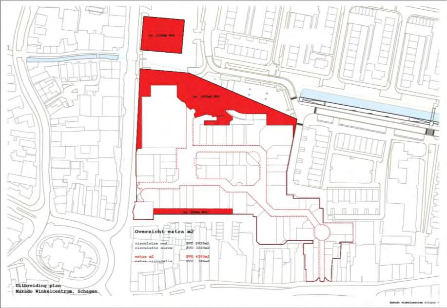 gesitueerd. Ook kan op het dak van het winkelcentrum worden geparkeerd.