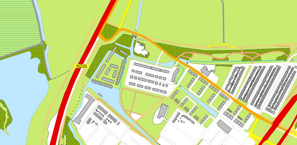 Bouwplan WW4 Malburgen, Arnhem 2. Situatie Het plangebied is gelegen in stedelijk gebied aan de oostzijde van de Eldenseweg (N225).