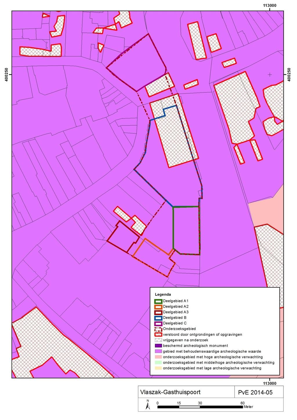 Programma van Eisen Breda 2014-05 Vlaszak; Gasthuispoort Kaartbijlage 3: Archeologische