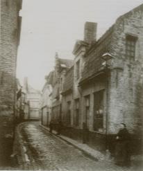 verbreding van de straat vóór 1900 Ingelandgat De
