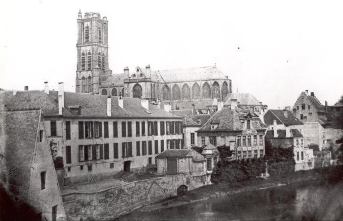 De Reep ter hoogte van het Laurentplein in 1854.