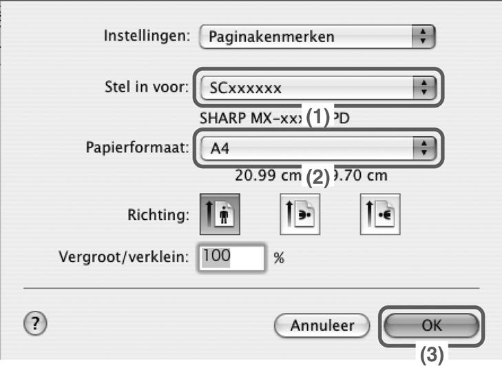 INSTALLATIE IN EEN MACINTOSH-OMGEVING" in de Handleiding Software-installatie / Sharpdesk Installatiehandleiding.