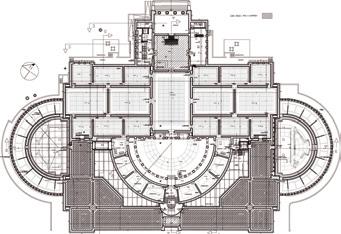 Aménagement d un auditorium relié aux cours intérieures pour les réunions, les accueils et les réceptions. Extension d un atelier pour enfants avec propre vestiaire, débarras et sanitaire.