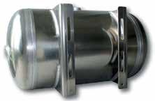 Luchtketel aluminium inclusief montagesteun : Inhoud ketel (in liters) : iameter ketel (in mm) : Totale lengte ketel (in mm) : fstand H-H