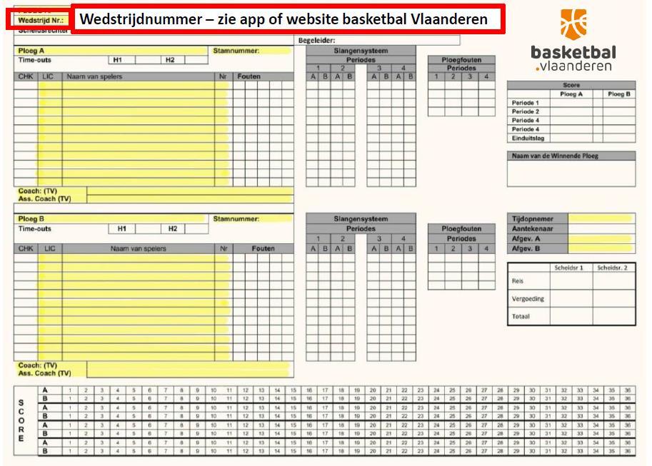 Wedstrijdblad