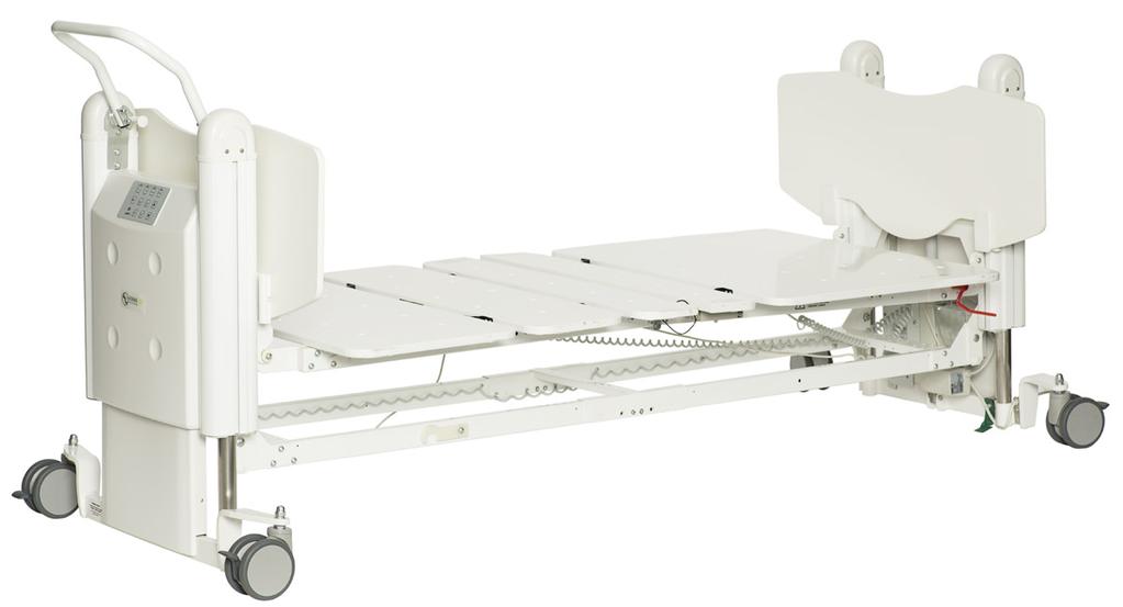 7 FloorLine-i Plus Bed op vloerniveau voor ziekenhuizen. Een complete zorgoplossing Verstelbare maximale hoogte Geschikt voor toekomstige accessoires.