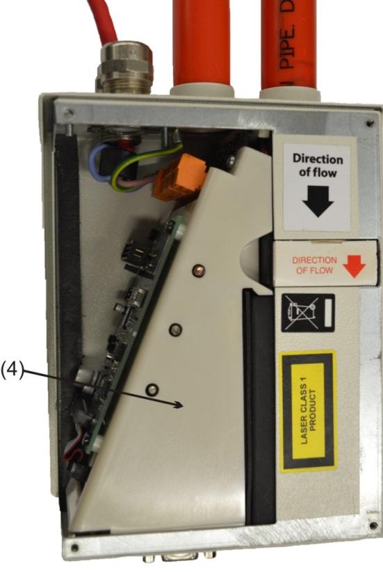 Het detectoradres kan worden ingesteld op de DIP-schakelaar SW1 die zich linksonder op de geopende detector bevindt onderop de hoofdprintplaat.