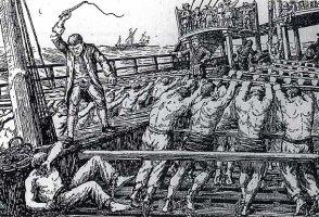 1676. Deze predikanten hadden, om hun geloof, al negen maanden lang in Napels als slaven op Spaanse galeien gezeten.