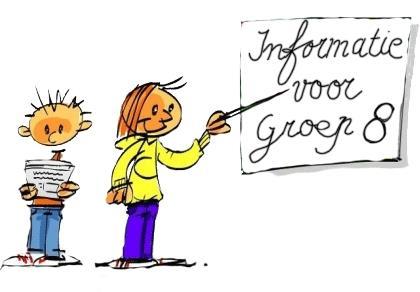 Adviesgesprekken groep 8 Op dinsdag 15 januari, woensdag 16 januari en donderdag 18 januari worden de gesprekken over de eindadviezen voor groep 8 gehouden.