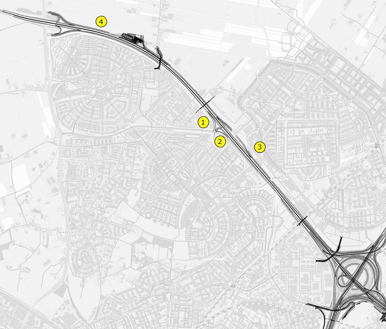 A1-West Afbeelding 29 locaties kritische