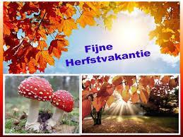 Om te noteren: 16-20 oktober Herfstvakantie 23-27 oktober Luizencontroleweek 25 oktober Informatieavond groep 8 30 okt-3 nov.